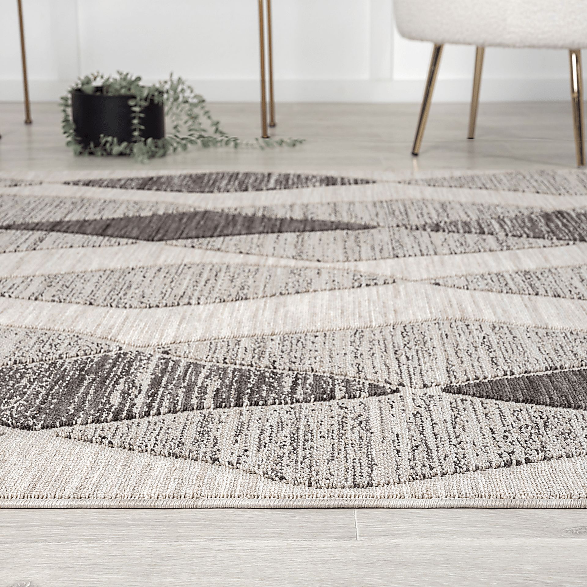 Boyale Gray 7'10 x 9'10 Indoor/Outdoor Rug - Image 8
