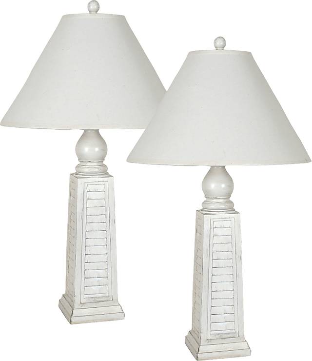 Boyd Town White Lamp, Set of 2 - Thumbnail - Image 1