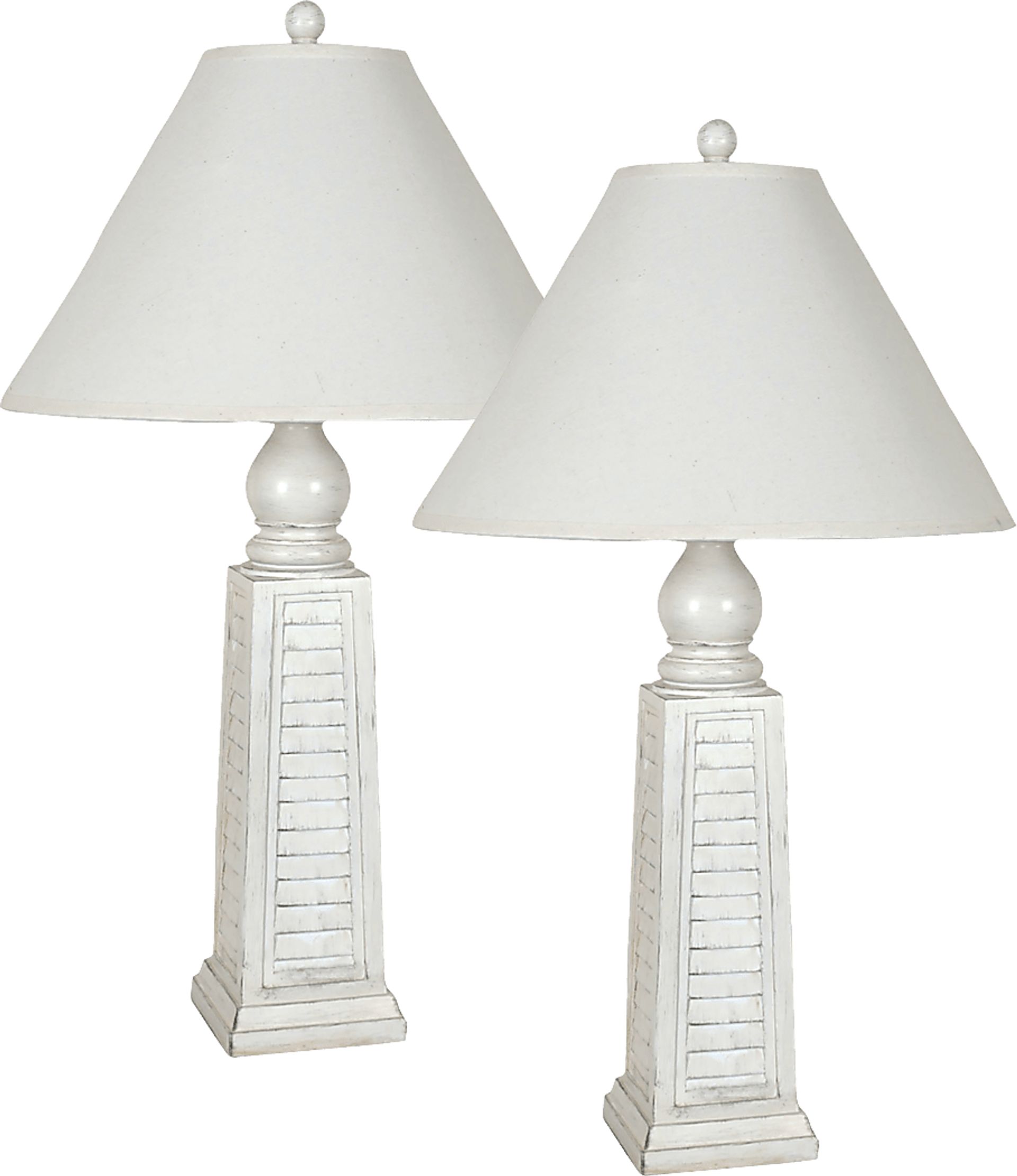 Boyd Town White Lamp, Set of 2 - Image 1