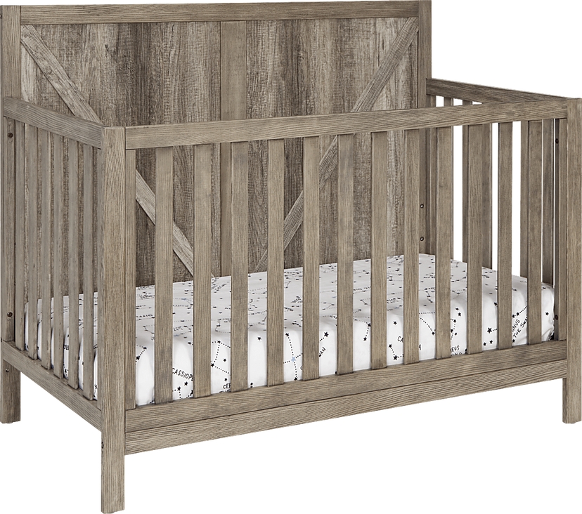 Kids Boysenberry Brown Crib