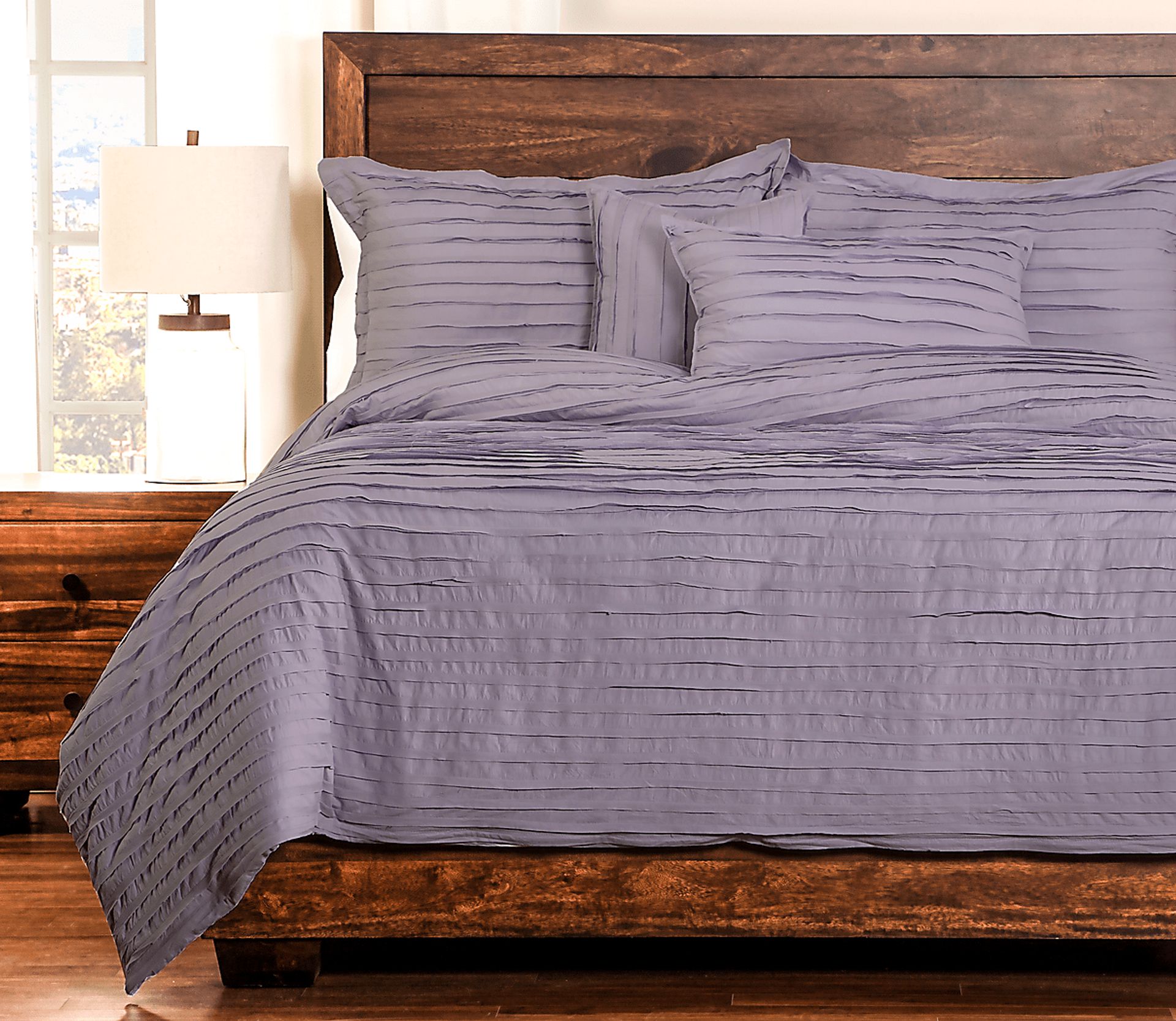 Boyton Nights Purple 6 Pc Queen Duvet Set - Image 1
