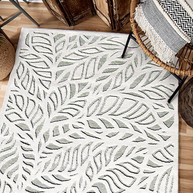 Boyum White 5'2 x 7'6 Rug - Thumbnail - Image 9