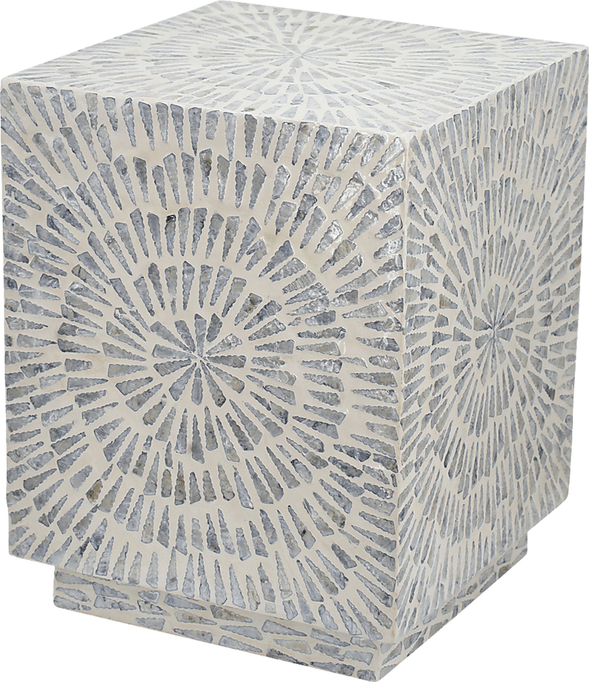 Bozzolo Gray Accent Stool - Image 1