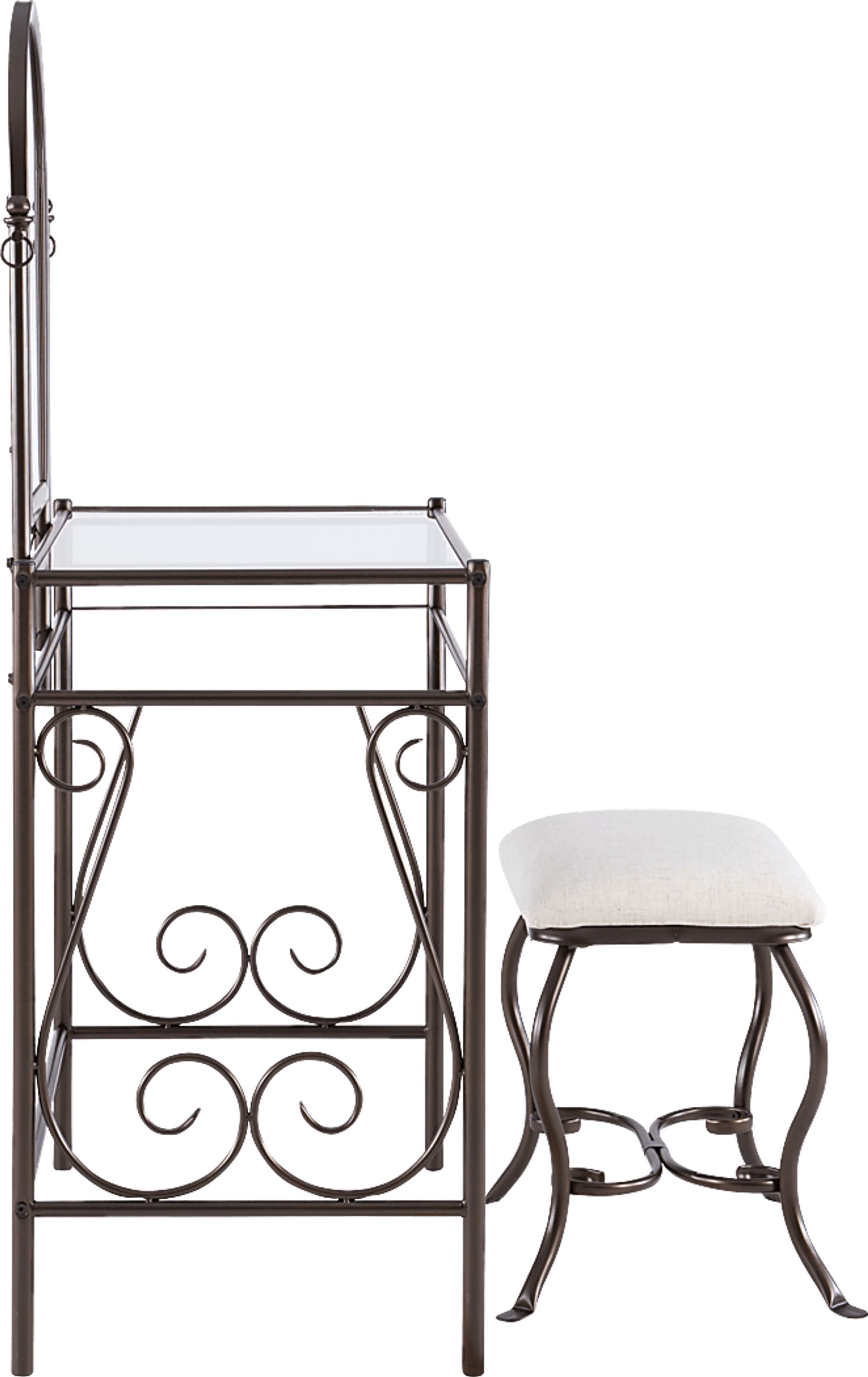 Braayfeild Bronze Metal Vanity Set - Image 4