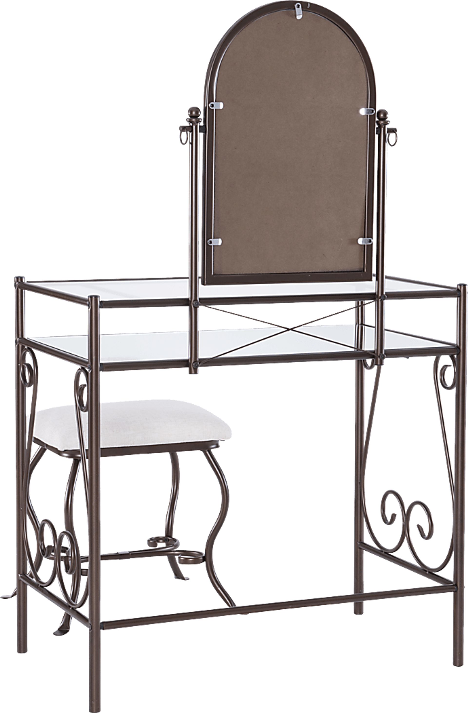 Braayfeild Bronze Metal Vanity Set - Image 5