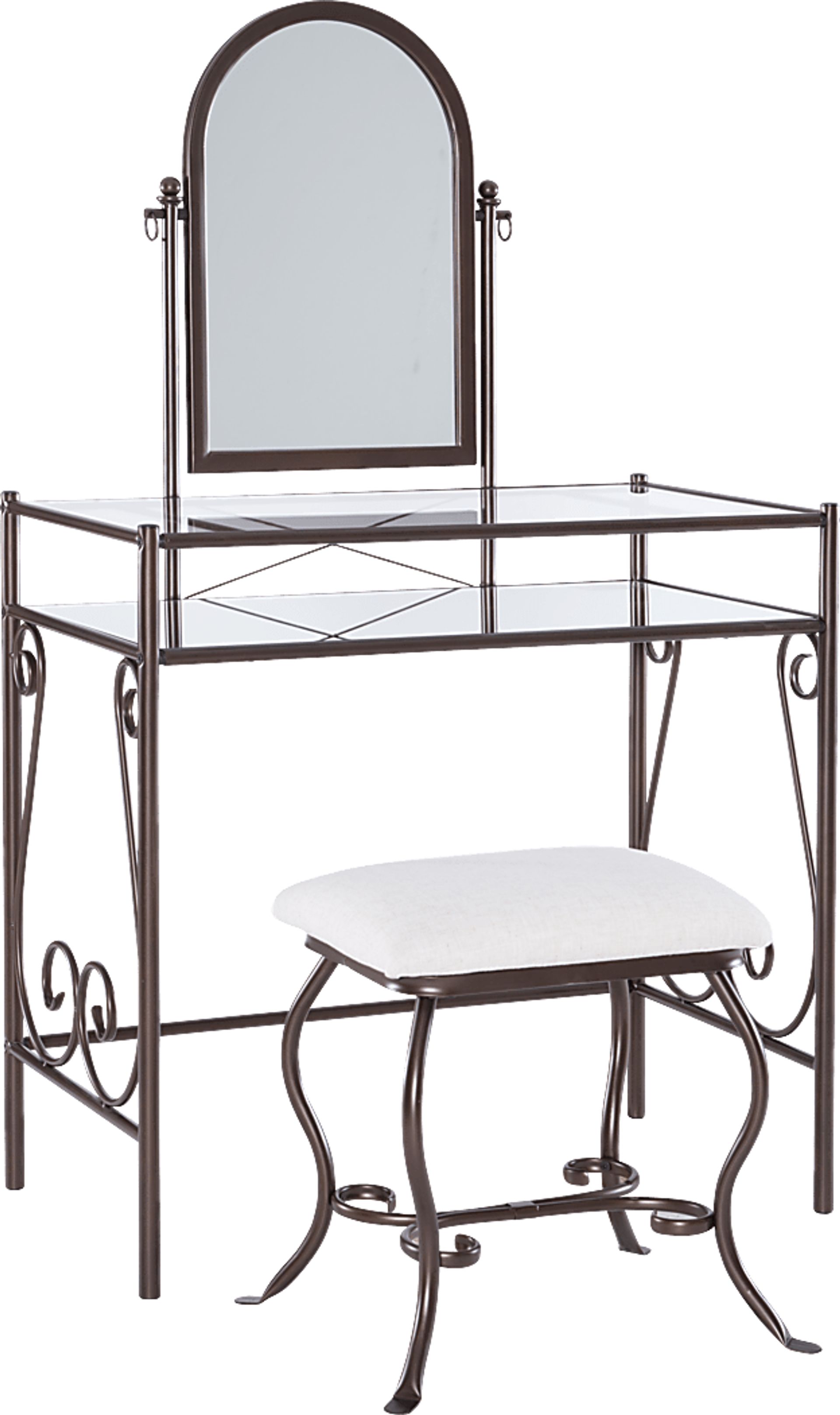 Braayfeild Bronze Metal Vanity Set - Image 1