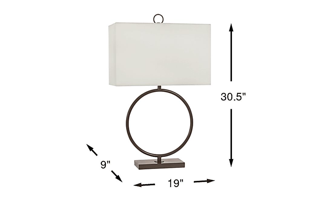 Brace Loop Bronze Lamp