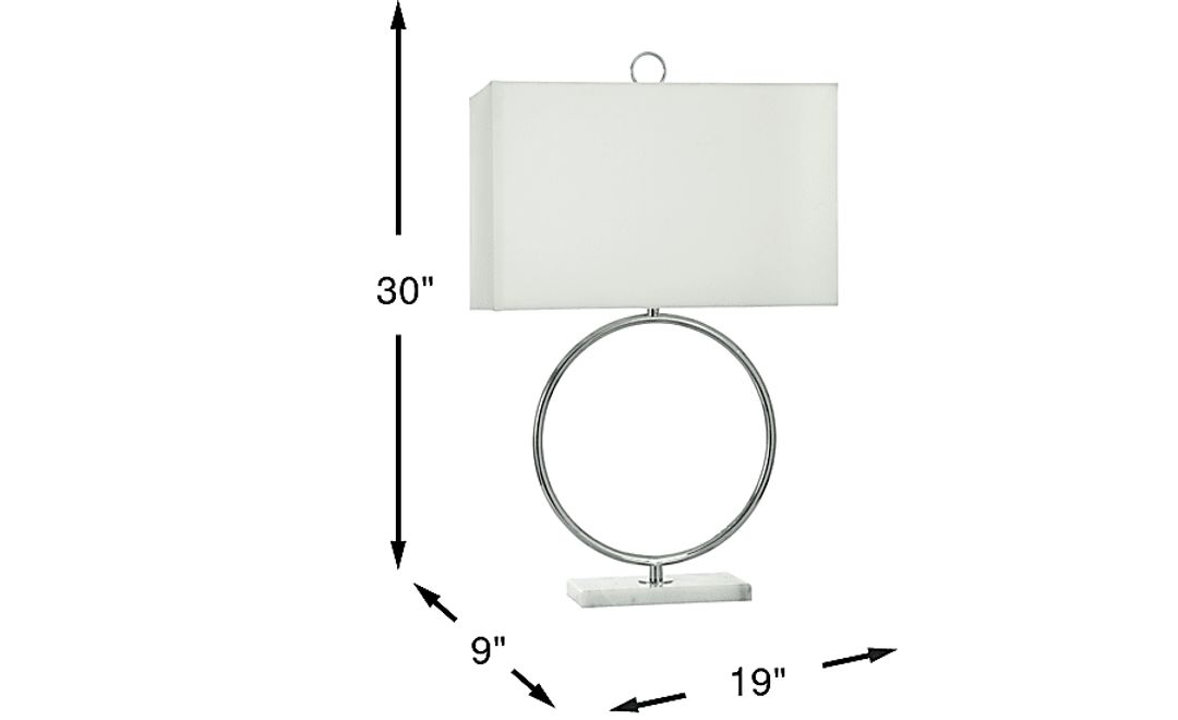 Brace Loop Silver Lamp