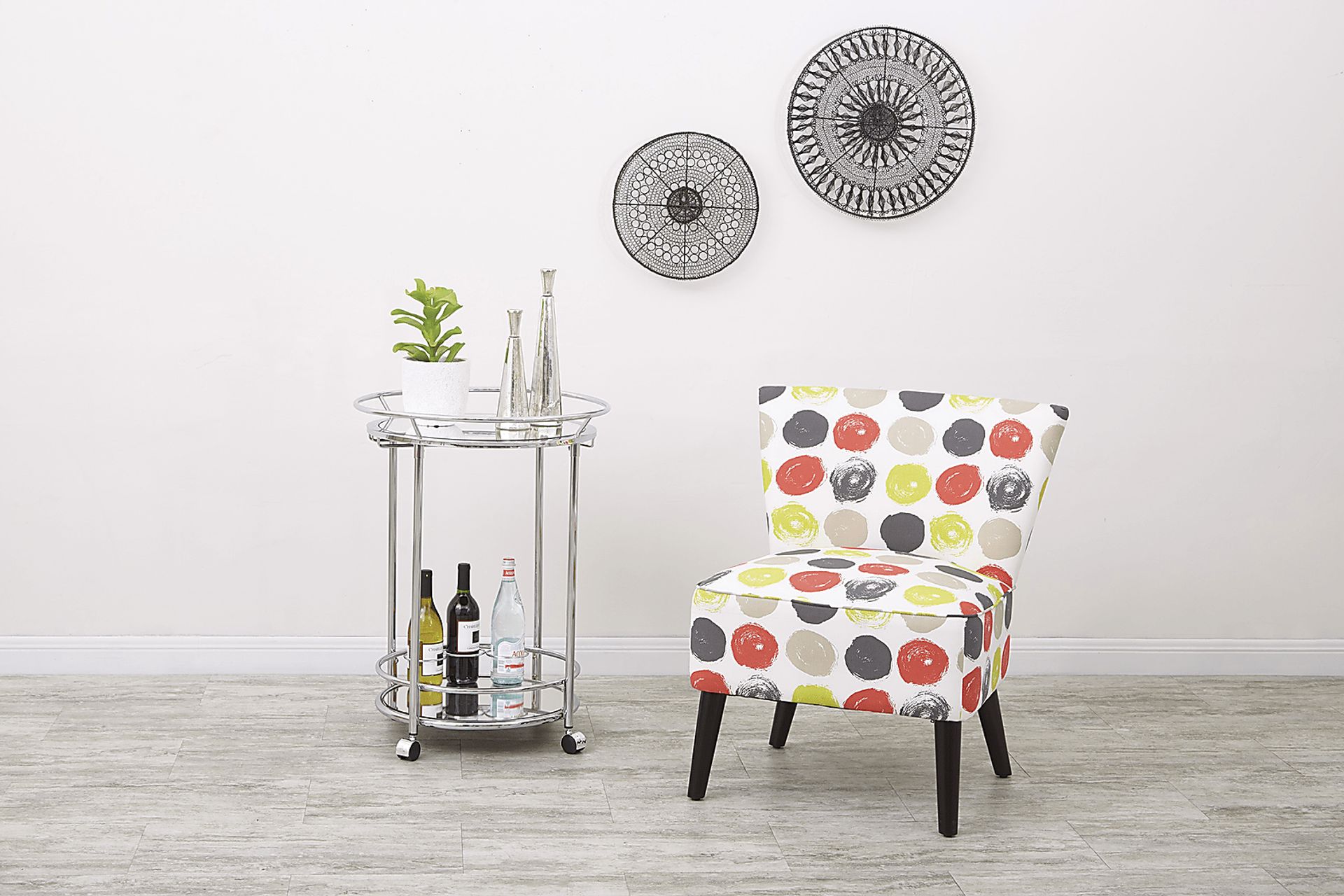 Brackenridge Silver Bar Cart - Image 2