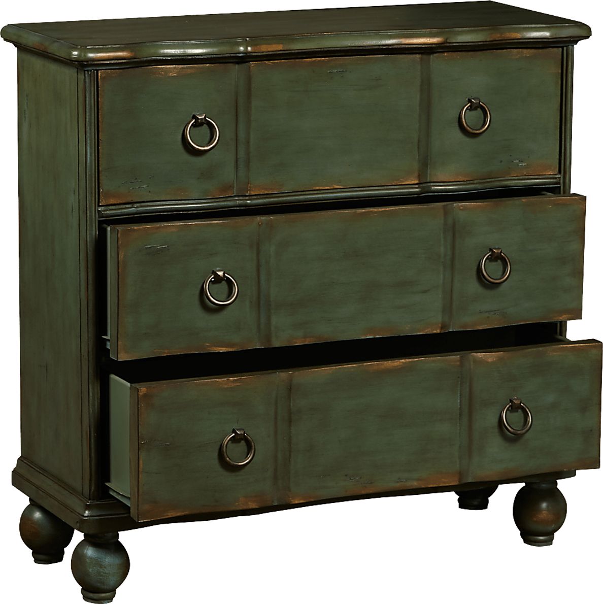 Bracknell Green Accent Cabinet - Rooms To Go