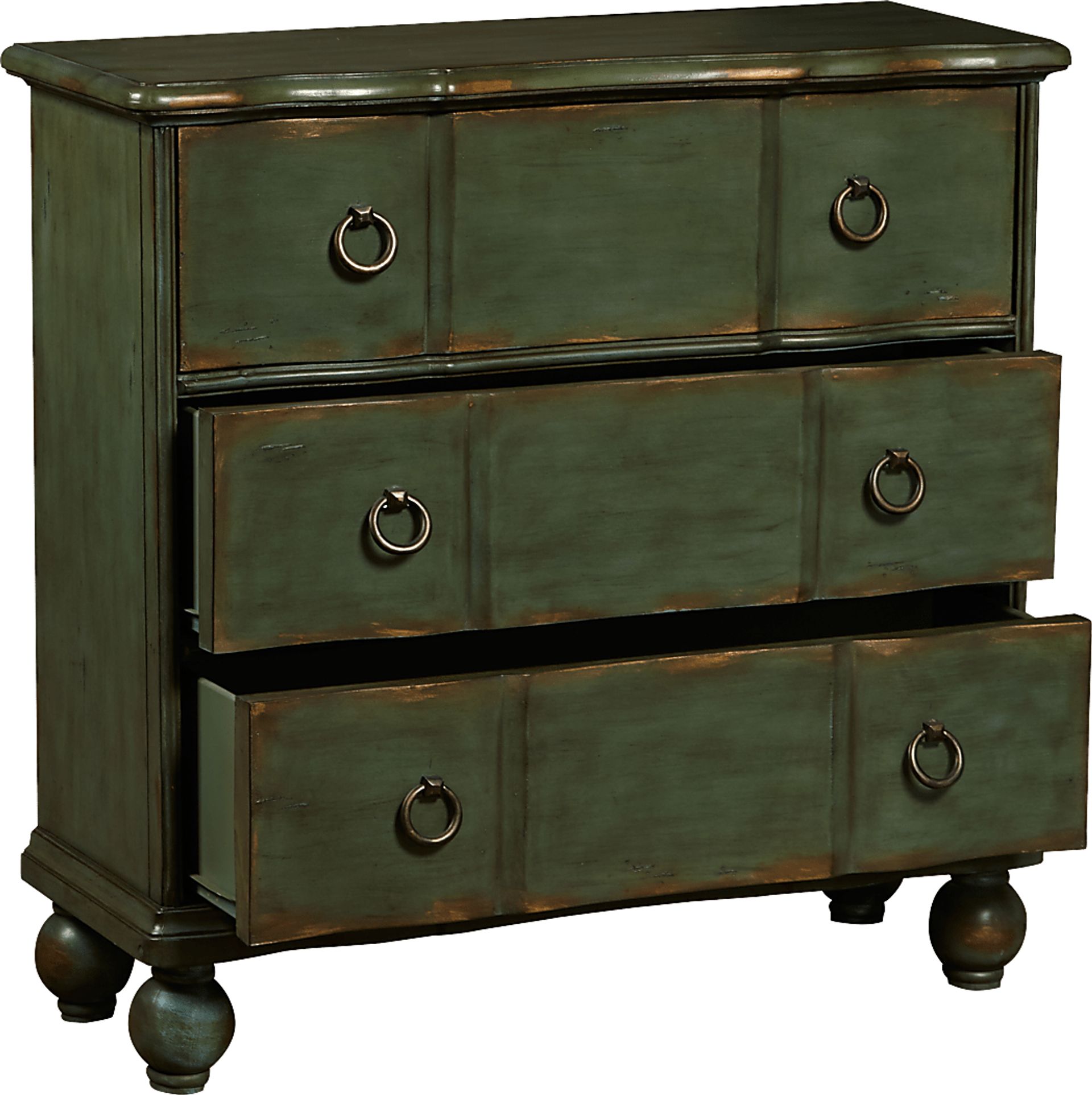 Bracknell Green Accent Cabinet - Image 2