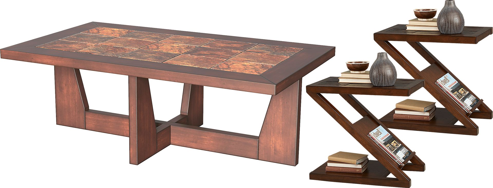 Brad Brown 3 Pc Table Set - Image 1