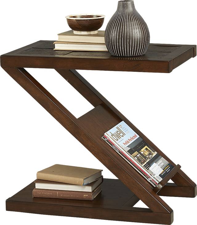 Brad Brown Chairside Table - Thumbnail - Image 1