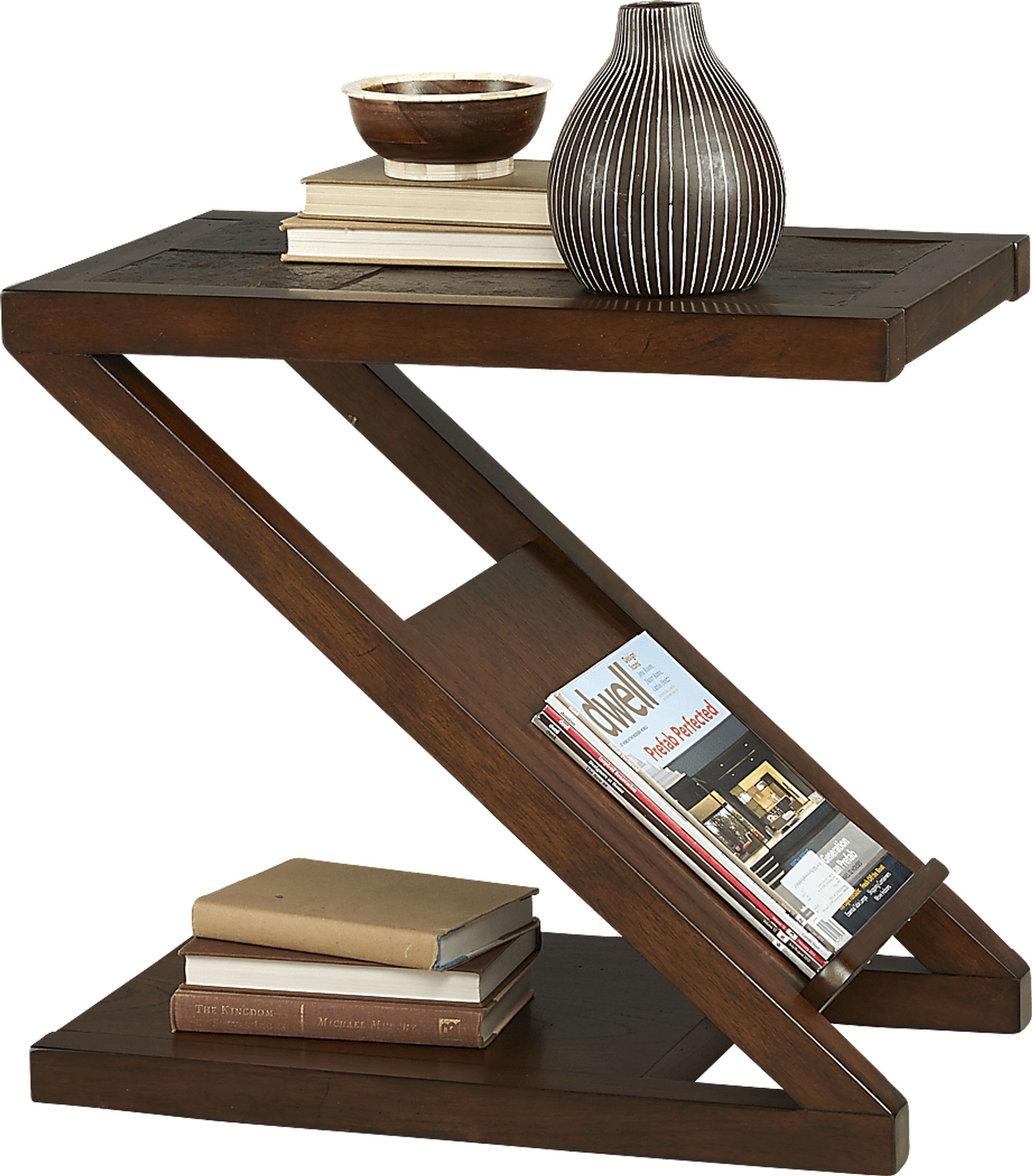 Brad Brown Chairside Table - Image 1