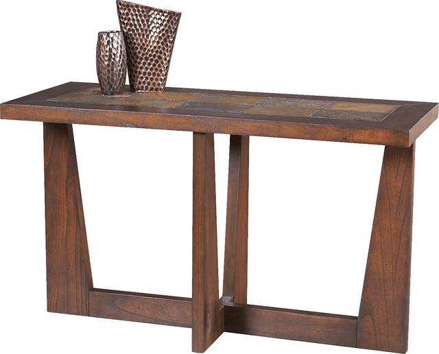 Brad Brown Sofa Table - Thumbnail - Image 1