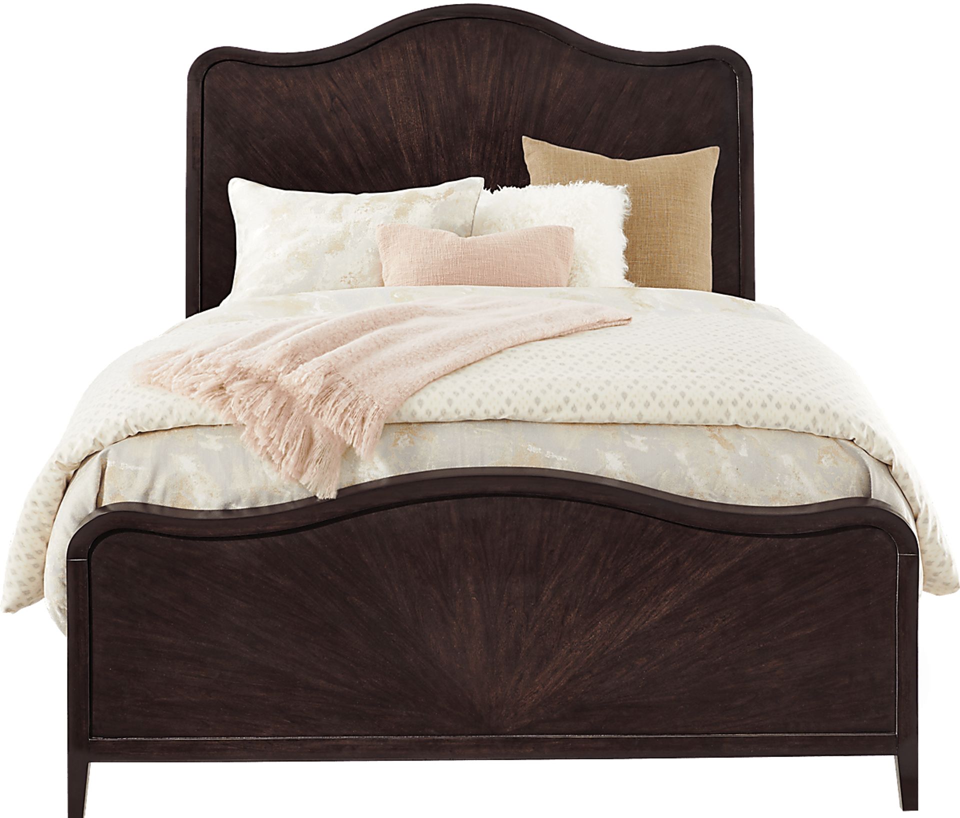 Bradbury Brown Cherry 7 Pc Queen Panel Bedroom - Image 2