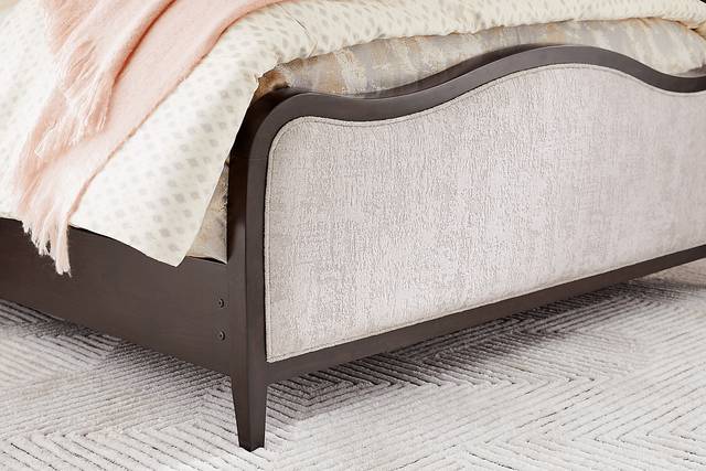 Bradbury Brown Cherry 5 Pc Queen Upholstered Bedroom - Thumbnail - Image 5