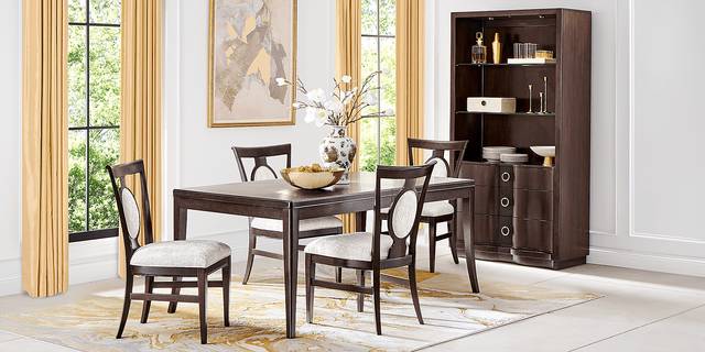 Bradbury Brown Cherry Upholstered Side Chair - Thumbnail - Image 2