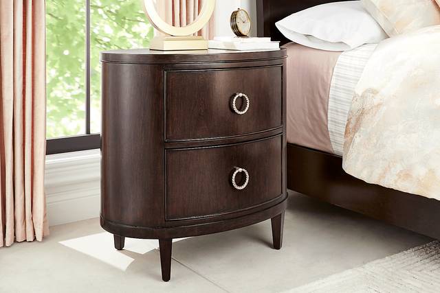Bradbury Brown Cherry Accent Nightstand - Thumbnail - Image 2