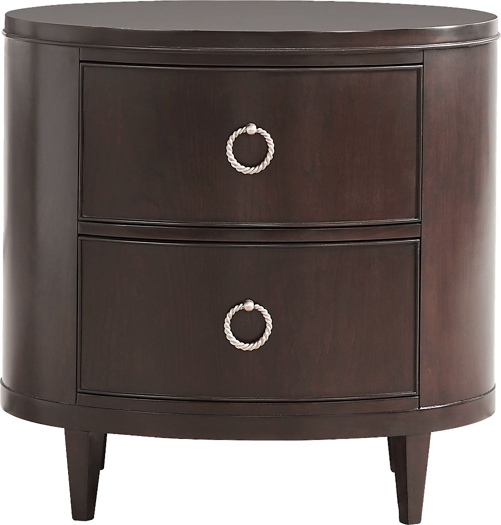 Bradbury Brown Cherry Finish Accent Nightstand