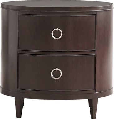 Bradbury Brown Cherry Finish Accent Nightstand