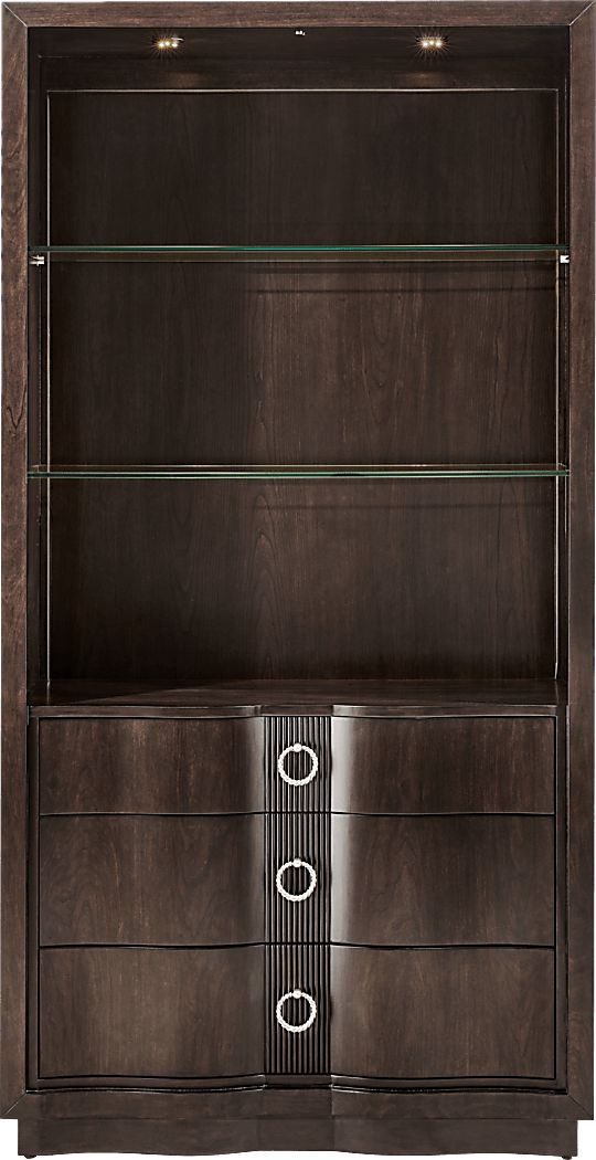 Bradbury Brown Cherry Finish Curio