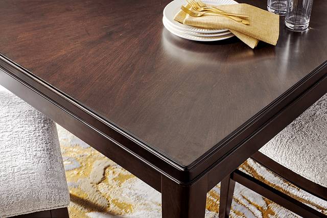 Bradbury Brown 6pc Dining Room with Upholstered Chairs and Bench - Thumbnail - Image 3