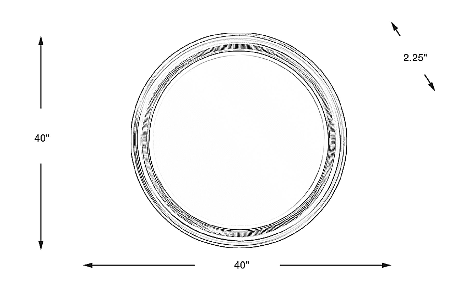 Dimension Image. Please refer to the Dimension Tab on this page for dimension details.