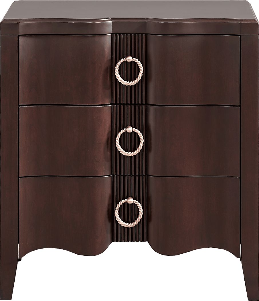 Bradbury Brown Cherry Finish Nightstand