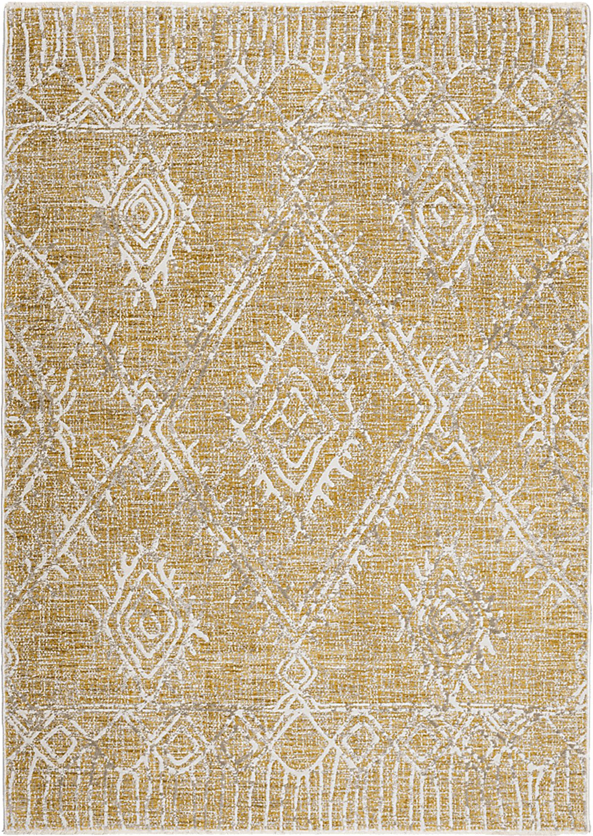 Bradden Gold Yellow Rugs Rooms to Go