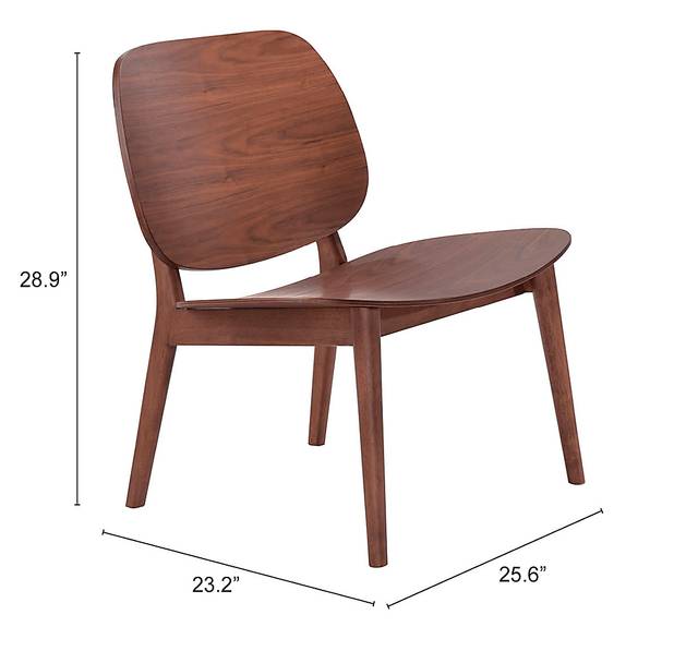 Braddus Walnut Accent Chair - Thumbnail - Image 7