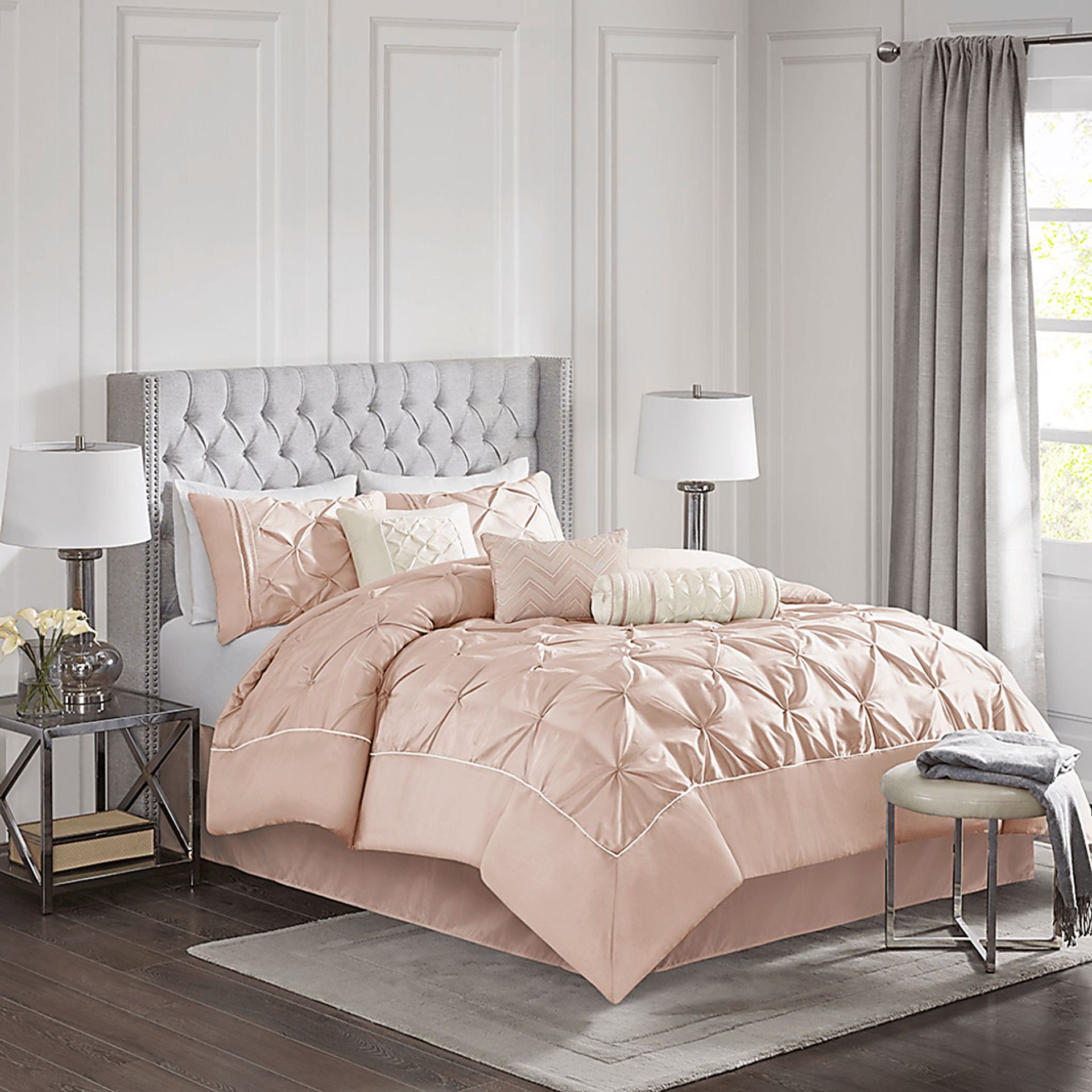 Bradish Blush 7 Pc Full Comforter Set - Image 2