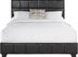 Bradley Black 3 Pc Queen Upholstered Bed