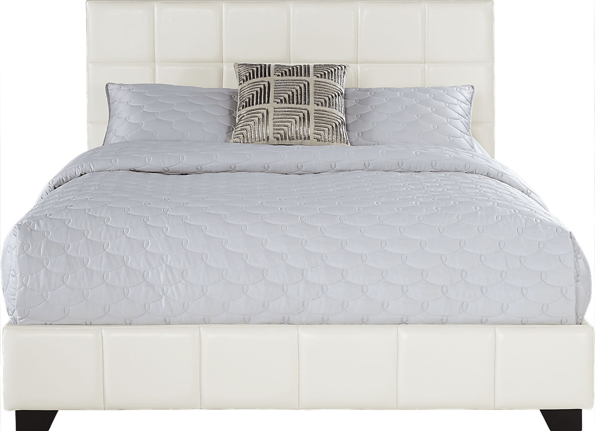 Bradley Ivory 3 Pc Queen Upholstered Bed - Image 1