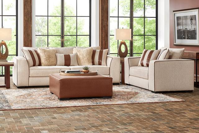 Bradley Pointe Beige 5 Pc Living Room - Thumbnail - Image 1