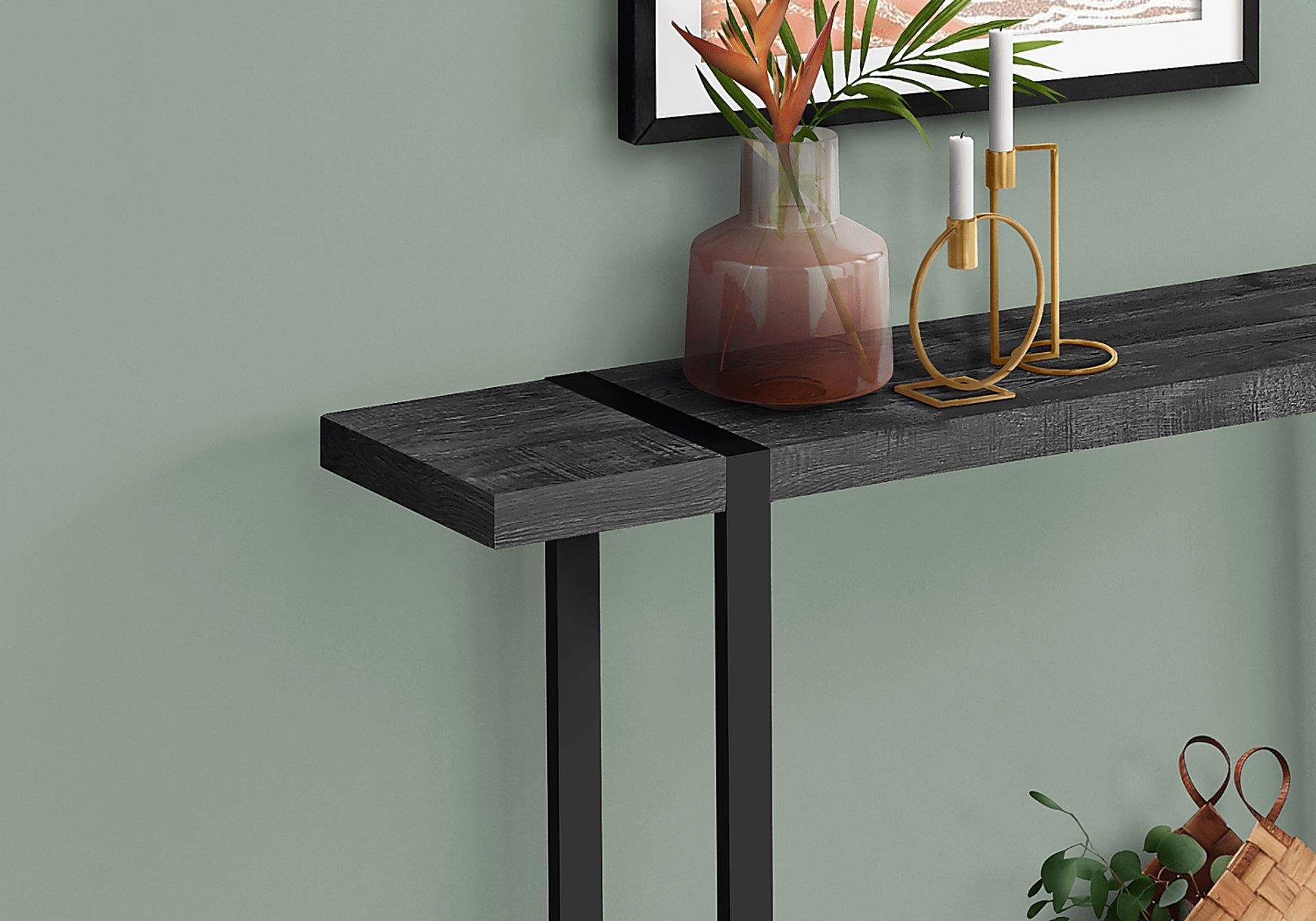 Bradner Black Sofa Table - Image 2