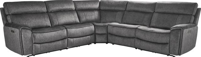 Bradshaw Place Dark Gray 5 Pc Dual Power Reclining Sectional - Thumbnail - Image 3