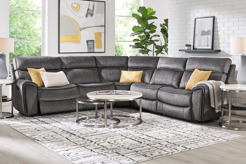 Bradshaw Place Dark Gray 5 Pc Reclining Sectional