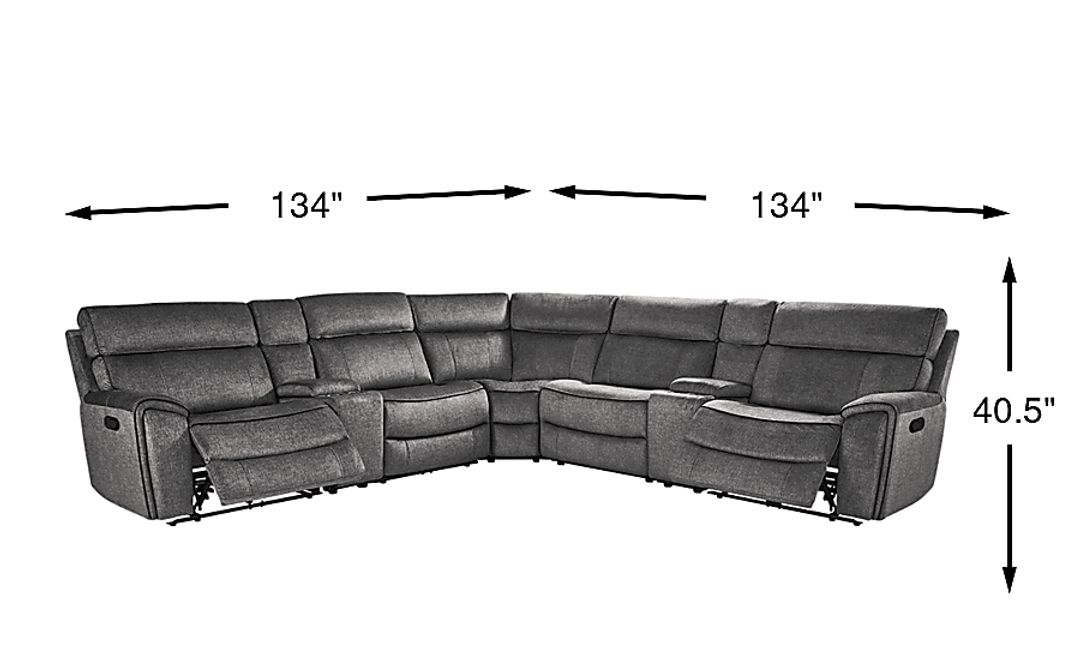 Bradshaw Place 7 Pc Non-Power Reclining Sectional
