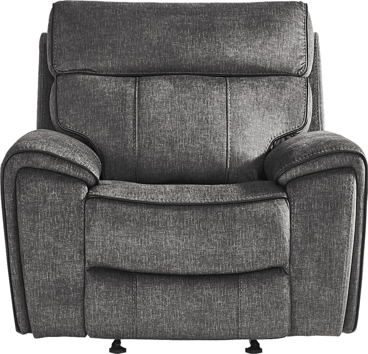 Bradshaw Place 8 Pc Dark Gray Polyester Fabric Dual Power Reclining ...