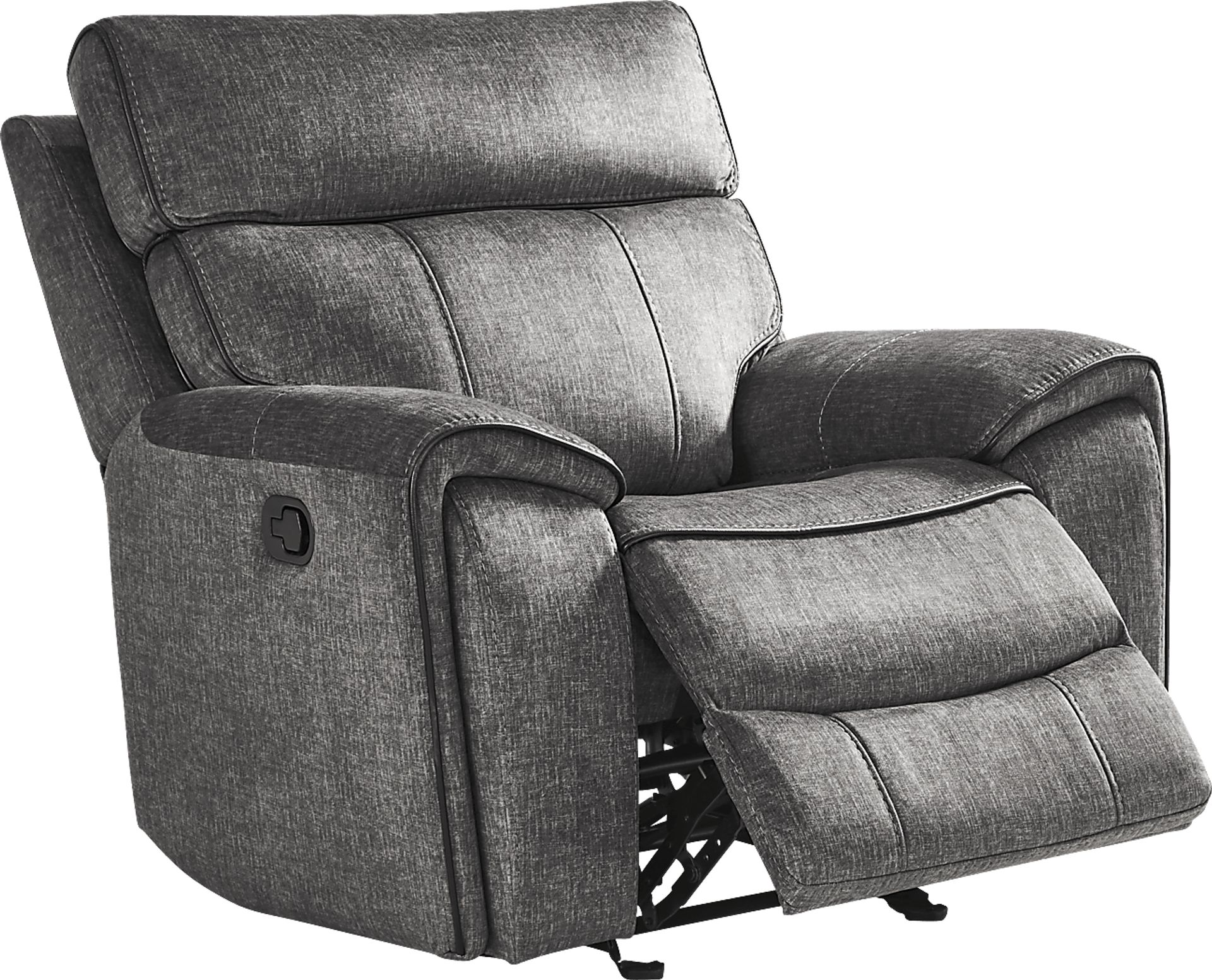 Bradshaw Place Dark Gray Glider Recliner - Image 1