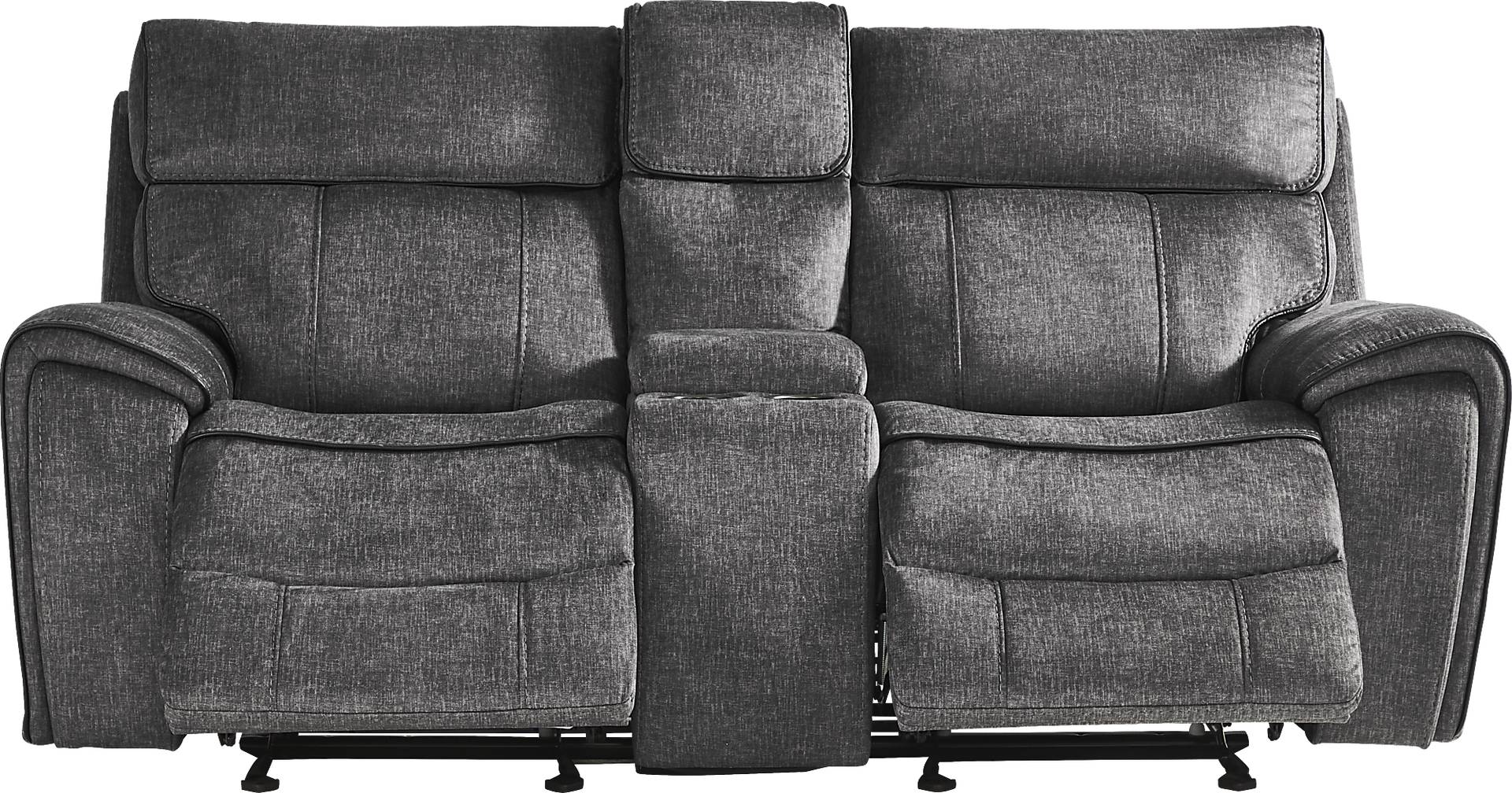 reclining console loveseat