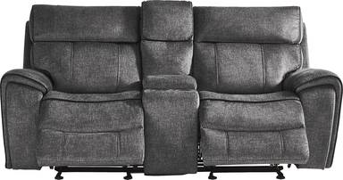reclining console loveseat