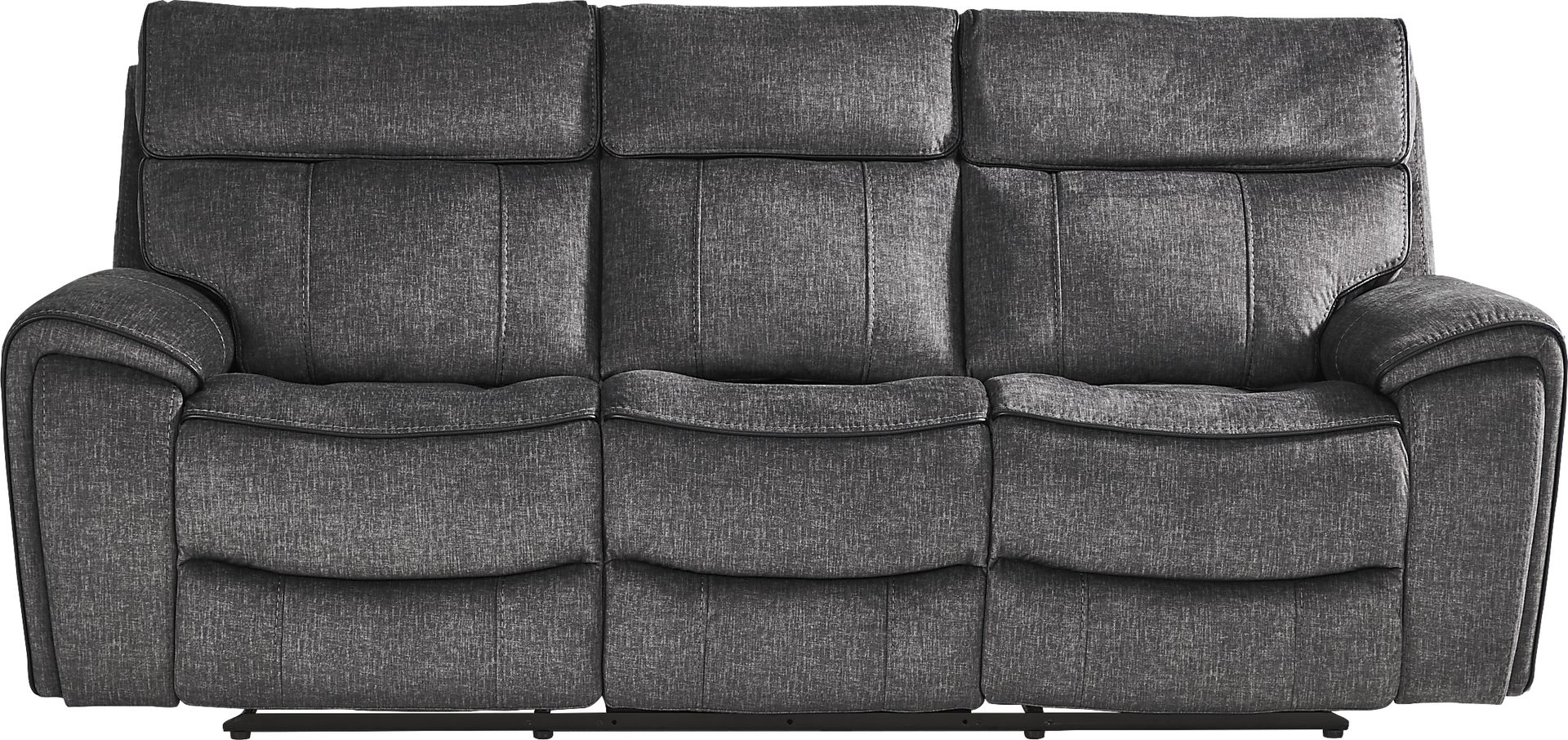 Bradshaw Place Dark Gray Reclining Sofa - Image 2