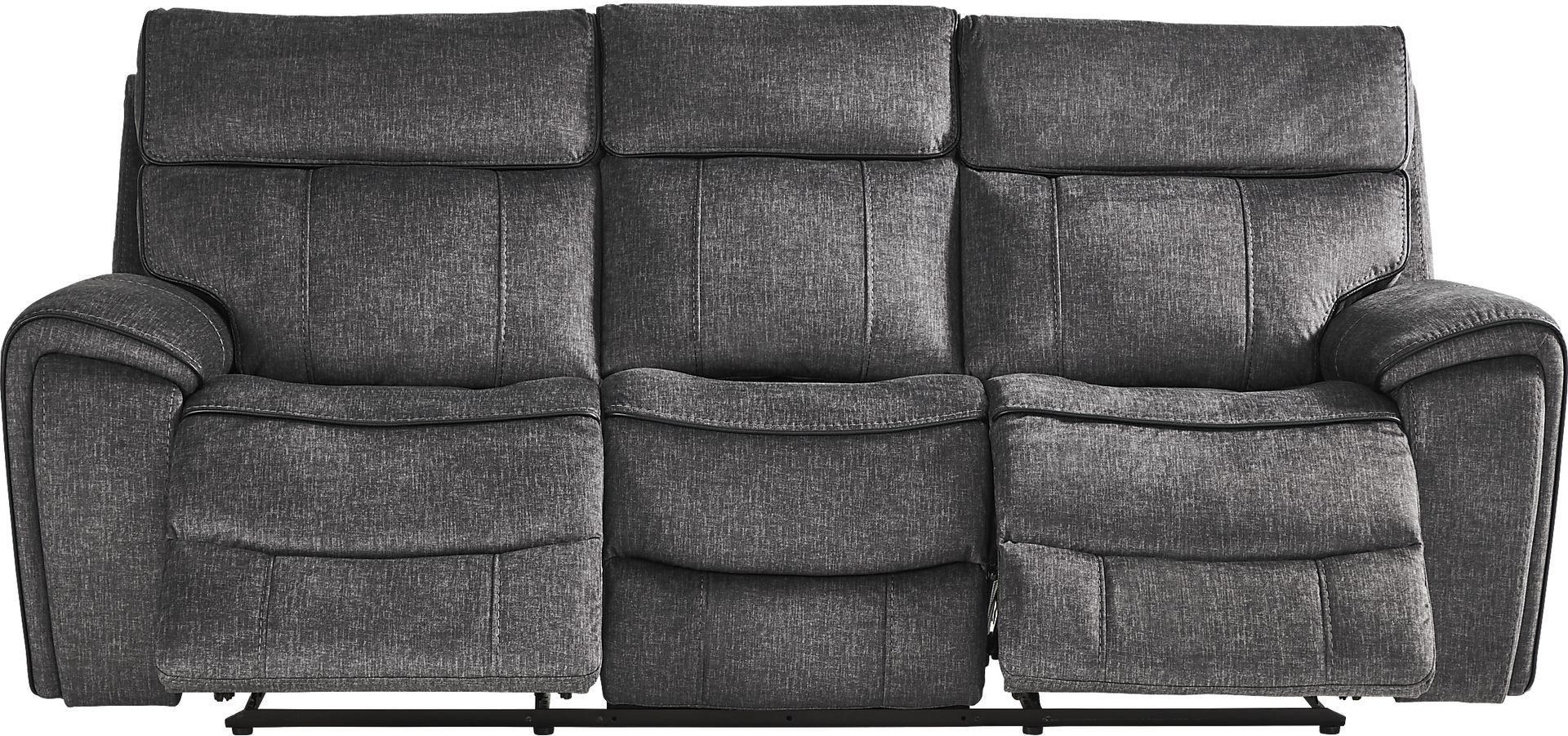 Bradshaw Place Dark Gray Reclining Sofa - Image 1