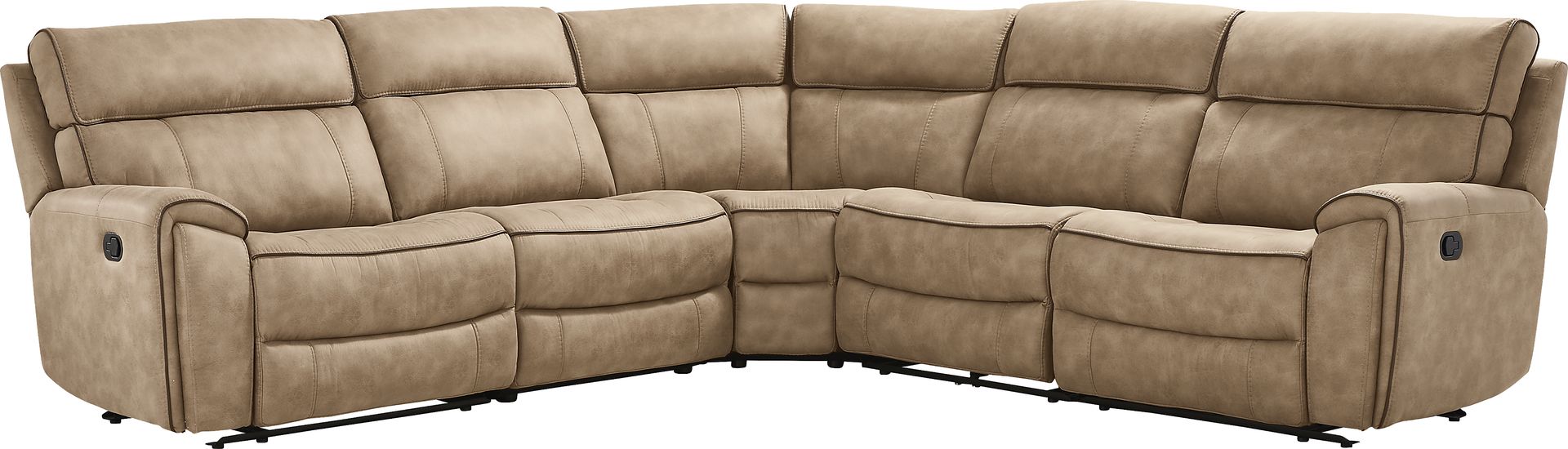 Bradshaw Place Stone 5 Pc Reclining Sectional - Image 3