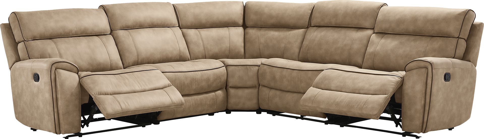 Bradshaw Place Stone 5 Pc Reclining Sectional - Image 1