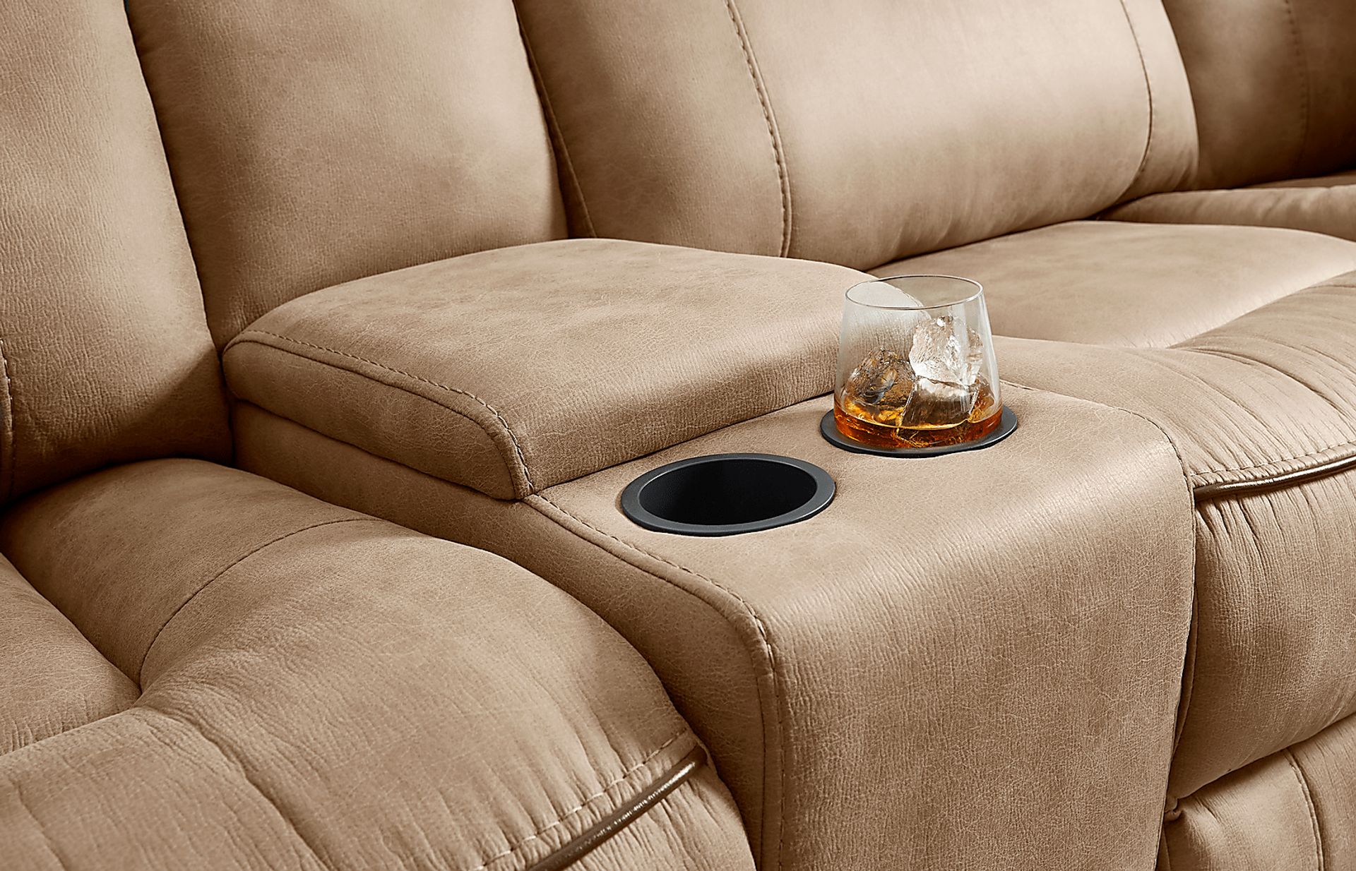 Bradshaw Place Stone 6 Pc Dual Power Reclining Sectional - Image 8