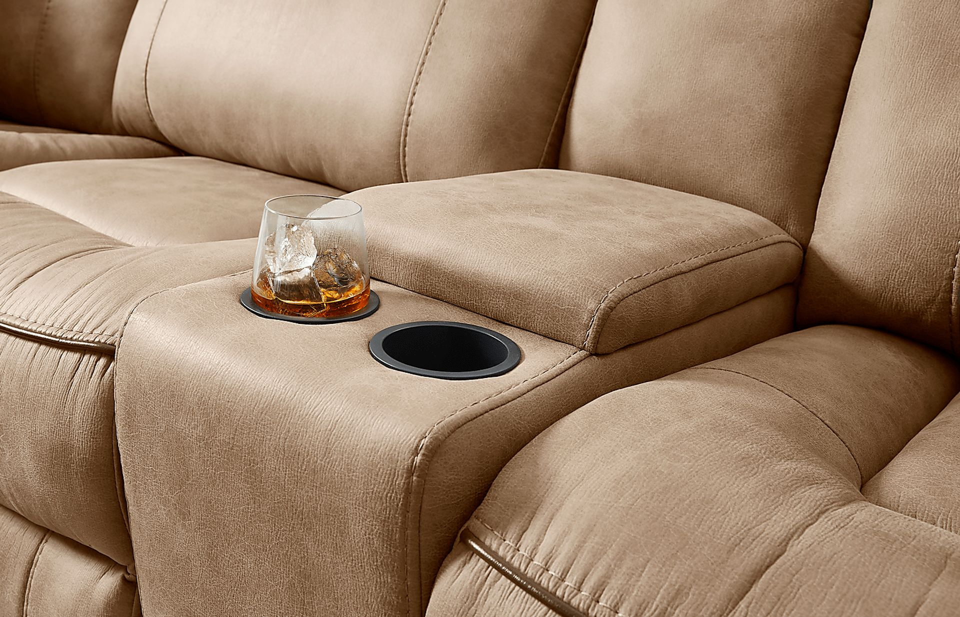 Bradshaw Place Stone 6 Pc Dual Power Reclining Sectional - Image 6