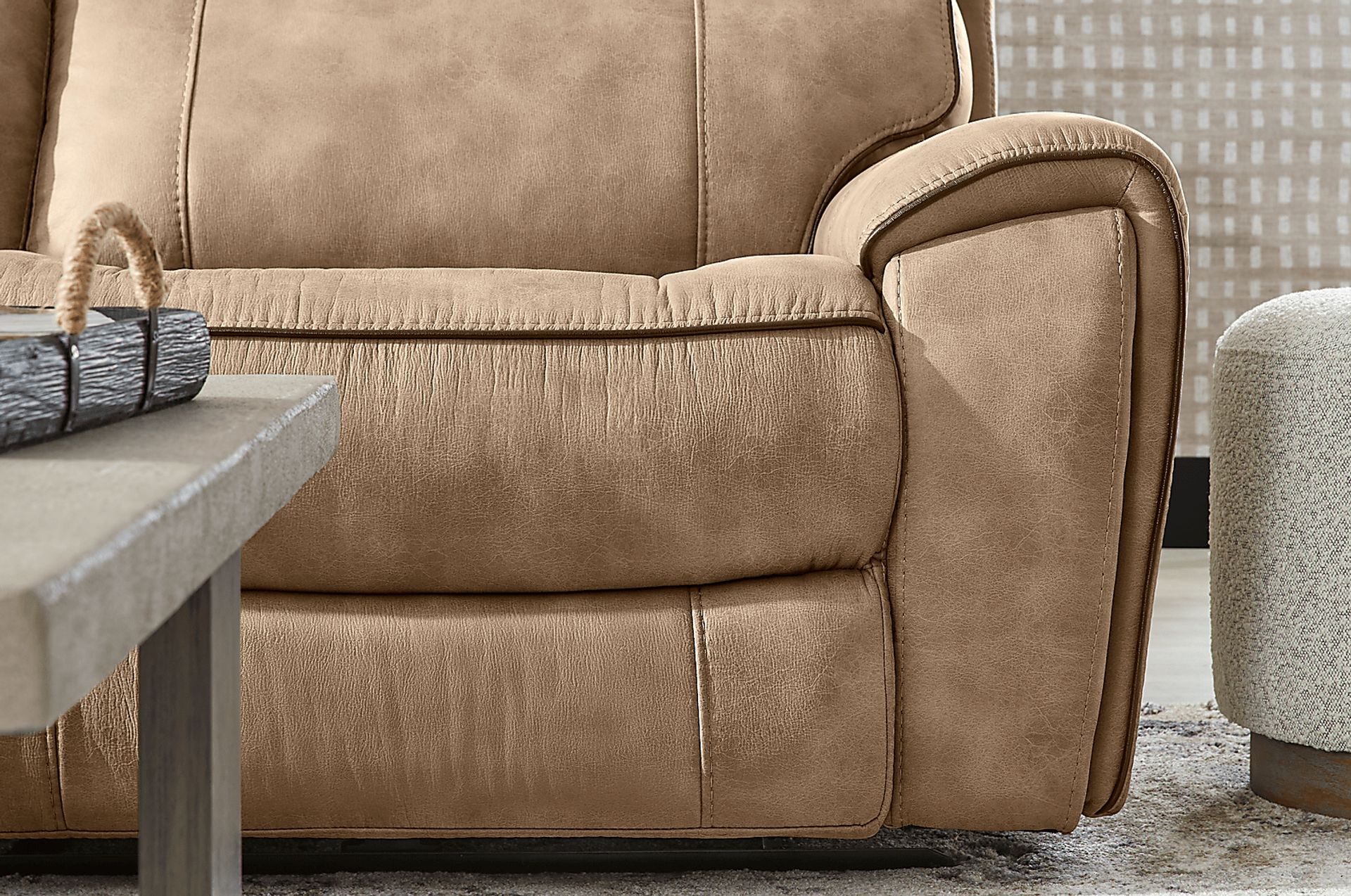 Bradshaw Place Stone 6 Pc Power Reclining Sectional - Image 6